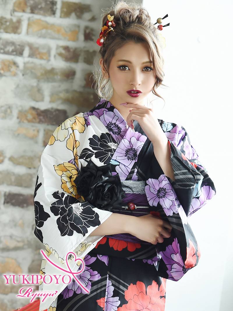 楽天市場 浴衣 セット レディース ゆかた 帯 下駄 キャバ アシンメトリー 花柄 セット ゆきぽよ 女性 女 かわいい 大人 ファッション 男ウケ 花柄 浴衣セット 古典 モダン 夏祭り 祭り まつり 涼しい モダン レトロ レトロモダン シワ加工 派手 即日発送 あす楽 Rselect