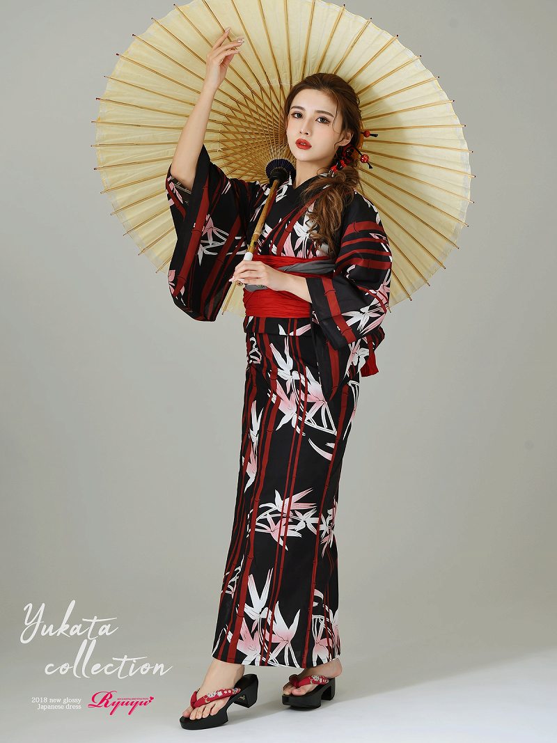 映え セット レディース かっこいい 代 女性 モダン ゆかた 個性的 黒 帯 ゆかた キャバ 百合 Sns セット浴衣 兵児帯 ストライプ 兵児帯 個性的 浴衣 下駄 百合 モダン ブランド レディース 黒 花柄