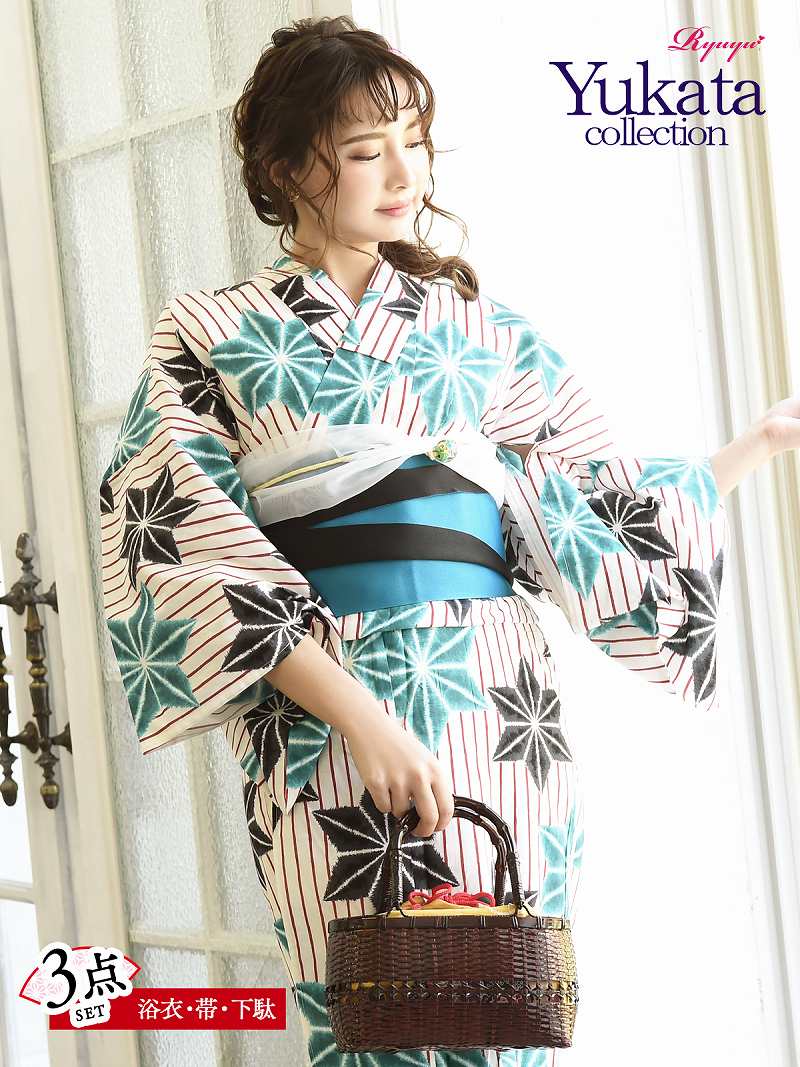 帯 白 男ウケ 麻の葉 半巾帯 下駄 かわいい おしゃれ Sns キャバ キャバ浴衣 レトロモダン ストライプ 浴衣 ゆかた ストライプ レディース 女性 ターコイズ 個性的 半巾帯 セット 半巾帯 女 セット 映え レトロモダン 白