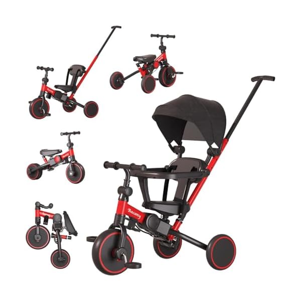 楽天市場】Bacany子供用三輪車7in1三輪車ステップ付き折りたたみ