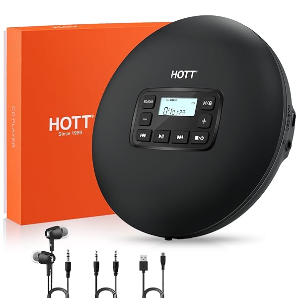 LEX愛用HOTT CDプレイヤー 楽天市場】【送料無料】CDプレーヤー コンパクト ポータブル HOTT