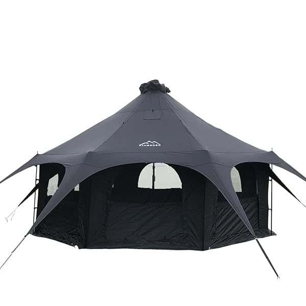 楽天市場】Kanggogoベルテント5m大きいワンポールテントグランピング