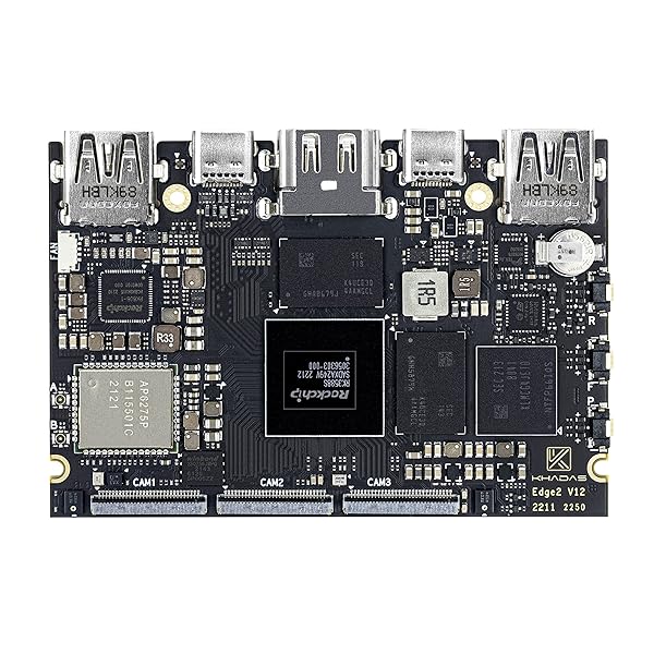 Edge2 RK3588SミニARM マイコン,シングルボードコンピュータ8コアー64-bit 中央処理装置, ARM Mali-G610 MP4 GPU, 6 TOPS 人工知能学 NPU, Wi-Fi 6, BT5.0, 8K 固定ディスク 見せびらかす \u0026デコーダー,