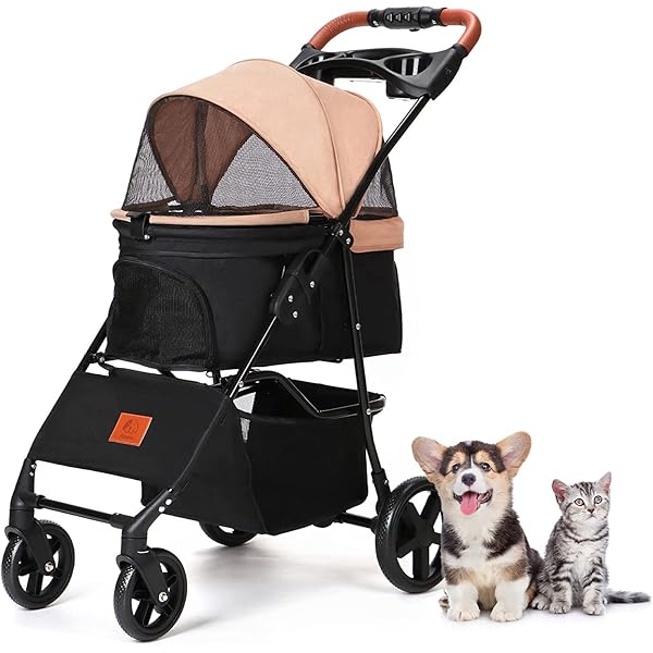 ペットカート 犬用 キャリーカート 4輪カート 軽量 安全装置付き ペットバギー ペットカート 4輪 ペットバギー 折りたたみ式 小型犬 中型犬