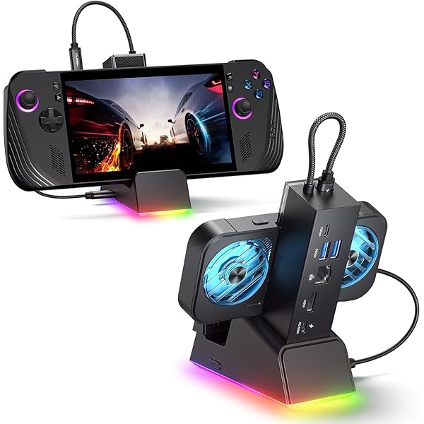 RGB 縛 ステイション (ROG Ally X/ROG Ally/Steam Deck/Legion Go相応う)、7-インチ-1 ドック (HDMI 4K@120サイクル、