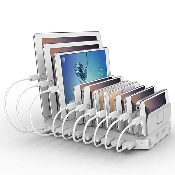 96W USB 申し受けるステイション 10*USB A界面 8台斉しく申し受ける PSE公証済 5V/2.4A 複数形台相応う 分け取り板あき場所