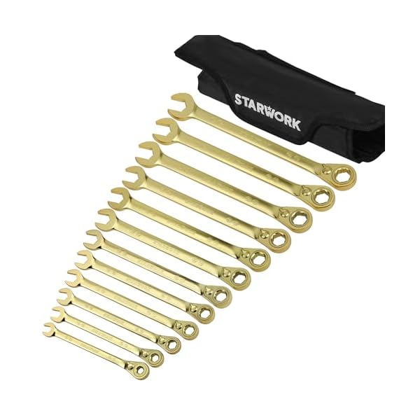 TRUE MECHANIC・・ GPlating・・ 12本組. 2-IN-1, 120T, ラチェットレンチセット、職業的 納める