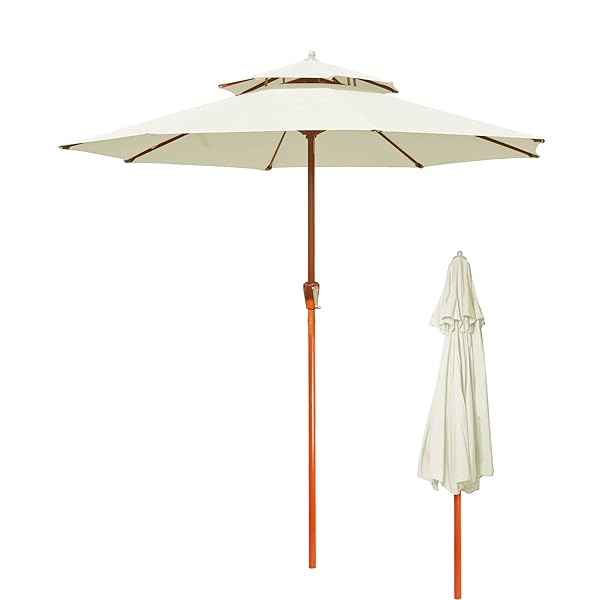 日がさ 大型 苑地日がさ 270糎 手持ち部分開閉 鉄製 広広とした日がさ UVとり捨てる 撥水産業