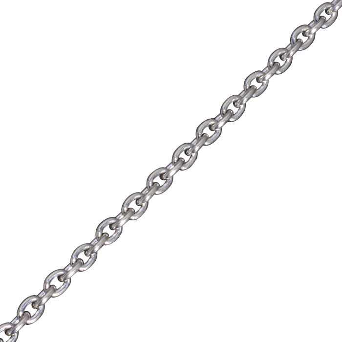あずき シルバー チェーン 線径0.8mm 50cm シンプル 小豆 ペンダントトップと合わせてご利用下さい