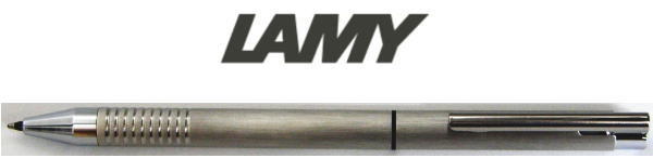 【ボールペン ラミー】 ツインペン logo stainless brushed finishiロゴ ステンレスヘアライン