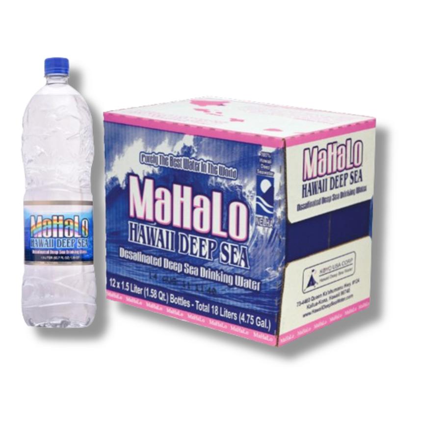 ＼本日 ポイント 10倍 ！／ MaHaLo(マハロ) 1500ml×12本 超・ 海洋深層水 100％ マハロ 深層水 ミネラルウォーター ハワイ島コナ沖 高陽社 深層水 水 ケース 箱買い お水 美味しい 海外 1.5L まとめ買い ハワイ 海外ミネラルウォーター