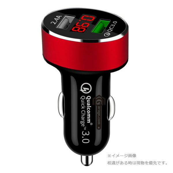 楽天市場】【ネコポス限定】黒 最小サイズ QC3.0対応 2USB 3.1A 車シガーソケット仕様用 スマホ急速充電 YZC007-B : 琉球村