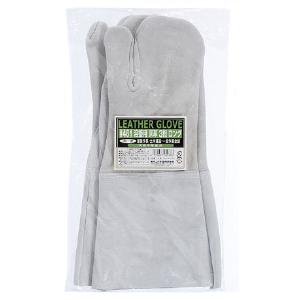 【貨物輸送無料】HK-3 461 牛皮手溶接床3指 長さ33糎 御膳上等牛皮。 おたふく手袋 溶接ロング革手 進め方グローブ坦々たる