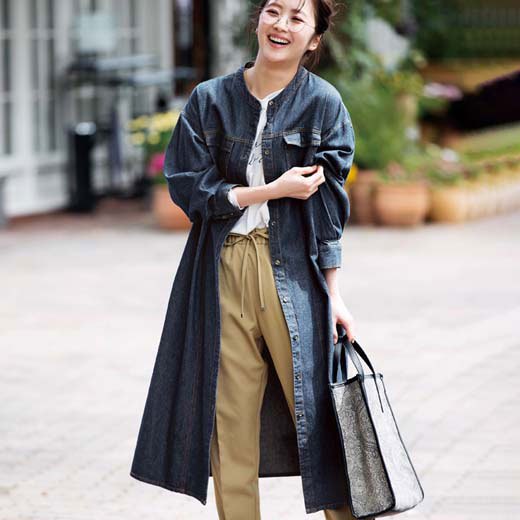 楽天市場 ワンピース M L Ll デニムシャツワンピース M Ll 40代 レディースファッション Ryuryu リュリュ 大人 秋 秋服 大人 40代 ファッション 大きいサイズ Ryuryu リュリュ