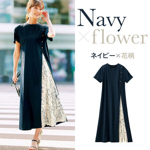 ご注文で当日配送 ワンピース M L Ll 3l ボタン付スリットプリーツ切替ワンピース M 3l 40代レディースファッション レディース Ryuryu リュリュ 大人 おしゃれ Www Yourrequestentertainment Com