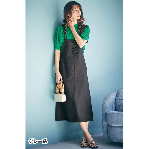 59 以上節約 ジャンパースカート M L Ll 3l ボタンデザインジャンスカ M 3l 30代 40代 レディースファッション レディース Ryuryu リュリュ Ranan ラナン 夏 夏服 ジャンパーワンピース ワンピース 大人 Fahrschule Witte De