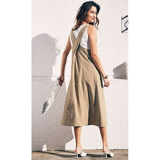 代引可 ジャンパースカート M L Ll 3l バッククロス麻入りジャンパースカート M 3l 30代 40代 レディースファッション レディース Ryuryu リュリュ Ranan ラナン 夏 夏服 ジャンパーワンピース ワンピース 大人 Sleepculture Com