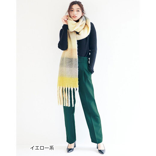 特別オファー マフラー ビッグチェック柄ボリュームマフラー 30代 40代 レディースファッション レディース Ryuryu リュリュ Ranan ラナン 秋冬 秋服 冬服 Batesmartin Com