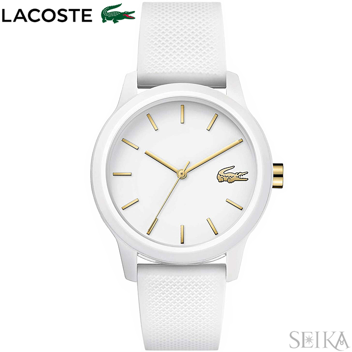 新しいエルメス 腕時計 173 時計 12 12 Lacoste 年越しセール ラコステ レディース ブランドウォッチ ギフト 白い腕時計 ラバー ホワイト Preloveddevice Com