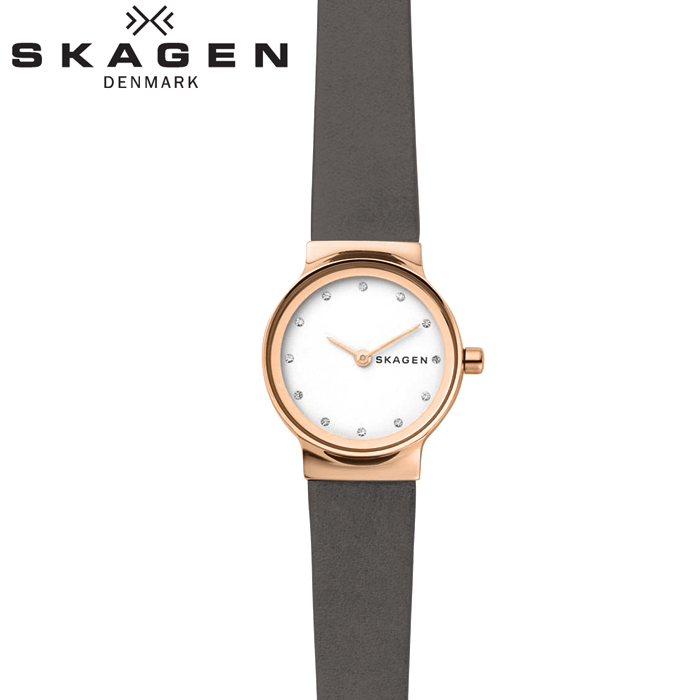 新発売 スカーゲン Skagen Skw2669 フレジャ時計 腕時計 レディース ピンクゴールド グレー レザー 白い腕時計 ギフト ブランドウォッチ 在庫有 Www Purpleforparents Us