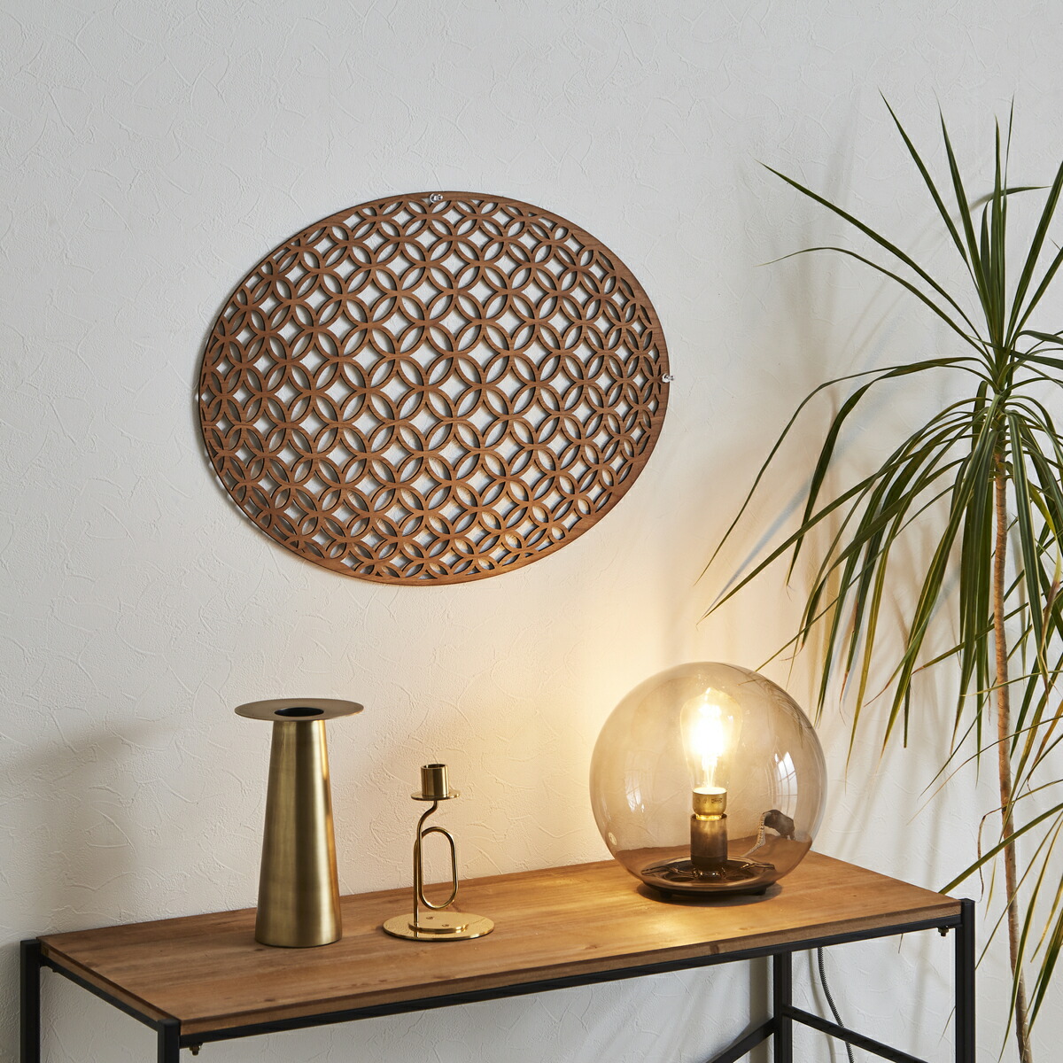 される 【人気商品】麻の葉サ−クル 和風ウォールアート 和 壁を飾る 空間インテリアアート 壁掛インテリアパネル オブジェ 縁起 WOOD