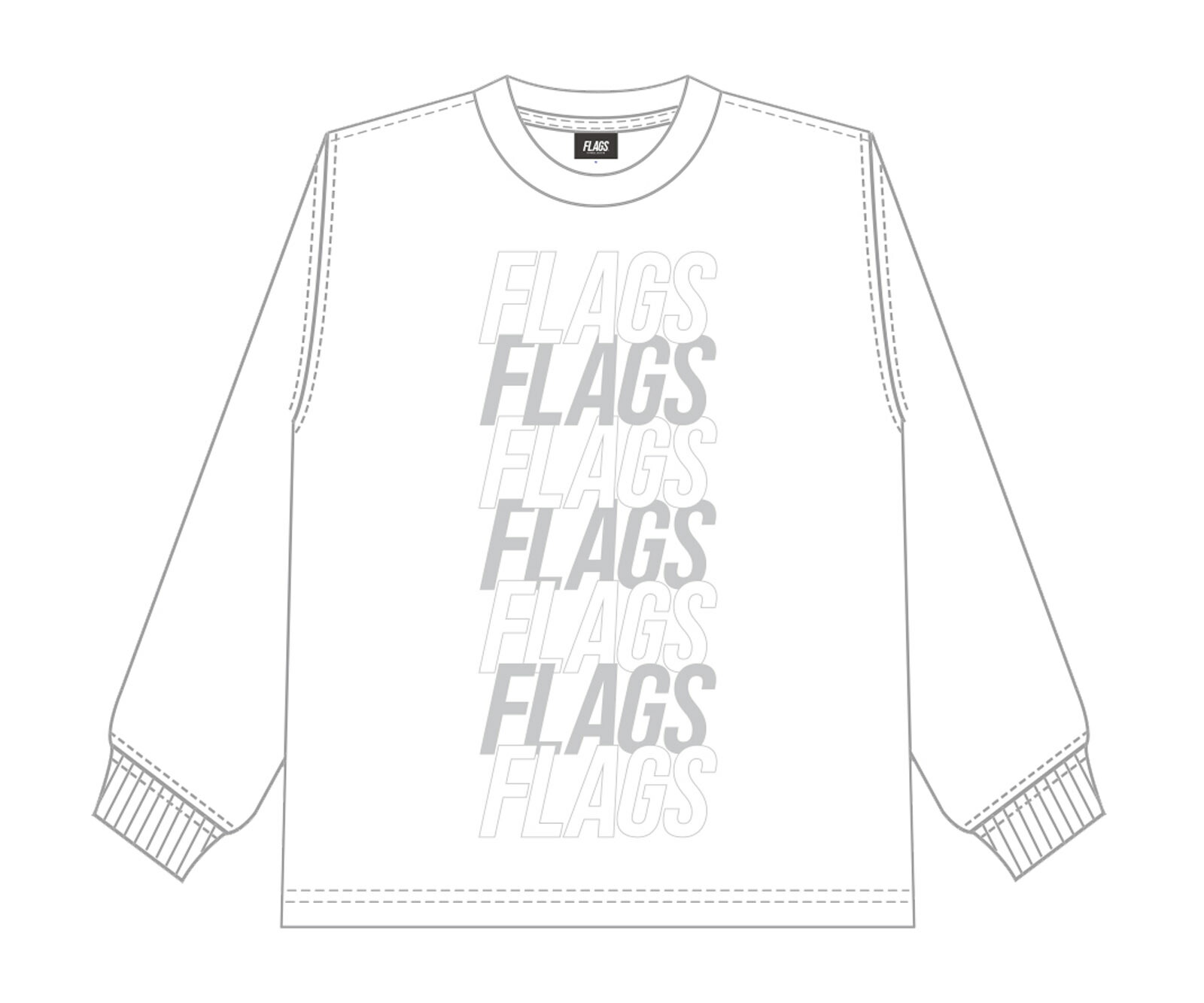 新品 GMTB ロングTシャツ ロンT 白 ダーツ トランプ L 新品 GMTB ロングTシャツ ロンT 白 ダーツ トランプ L