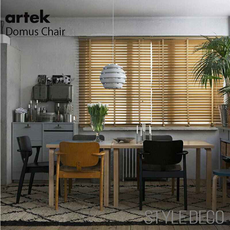 Domus Chair ドムスチェア アルテック Artek イルマリ・タピオヴァーラ Ilmari Tapiovaara チェア 椅子 木製 北欧 フィンランド 輸入家具 デザイナーズ家具 ダイニングチェア オーク バーチ ナチュラル シンプル フレンチ ベーシック｜スタイルデコ 店