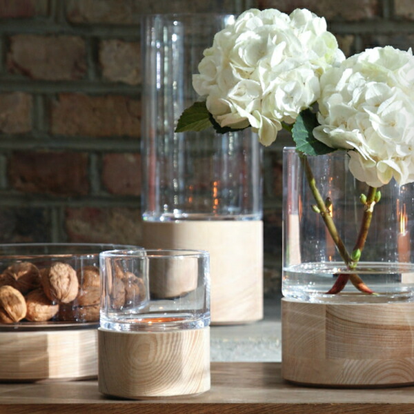 楽天市場 Lsa Lotta Vase Lantan Ash Base Cleartla21 フラワー ベース キャンドルホルダー H62cm 箱入りガラス シンプル 円柱 丸 母の日 ギフト 天然木 スタイルデコ