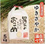 【定期購入】 北海道南るもい産「ゆきさやか」（無洗米）5kg