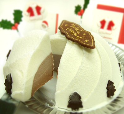 お取り寄せ(楽天) パンナ＆ココアのクリスマスケーキ アイスケーキ スペフル 価格4,300円 (税込)