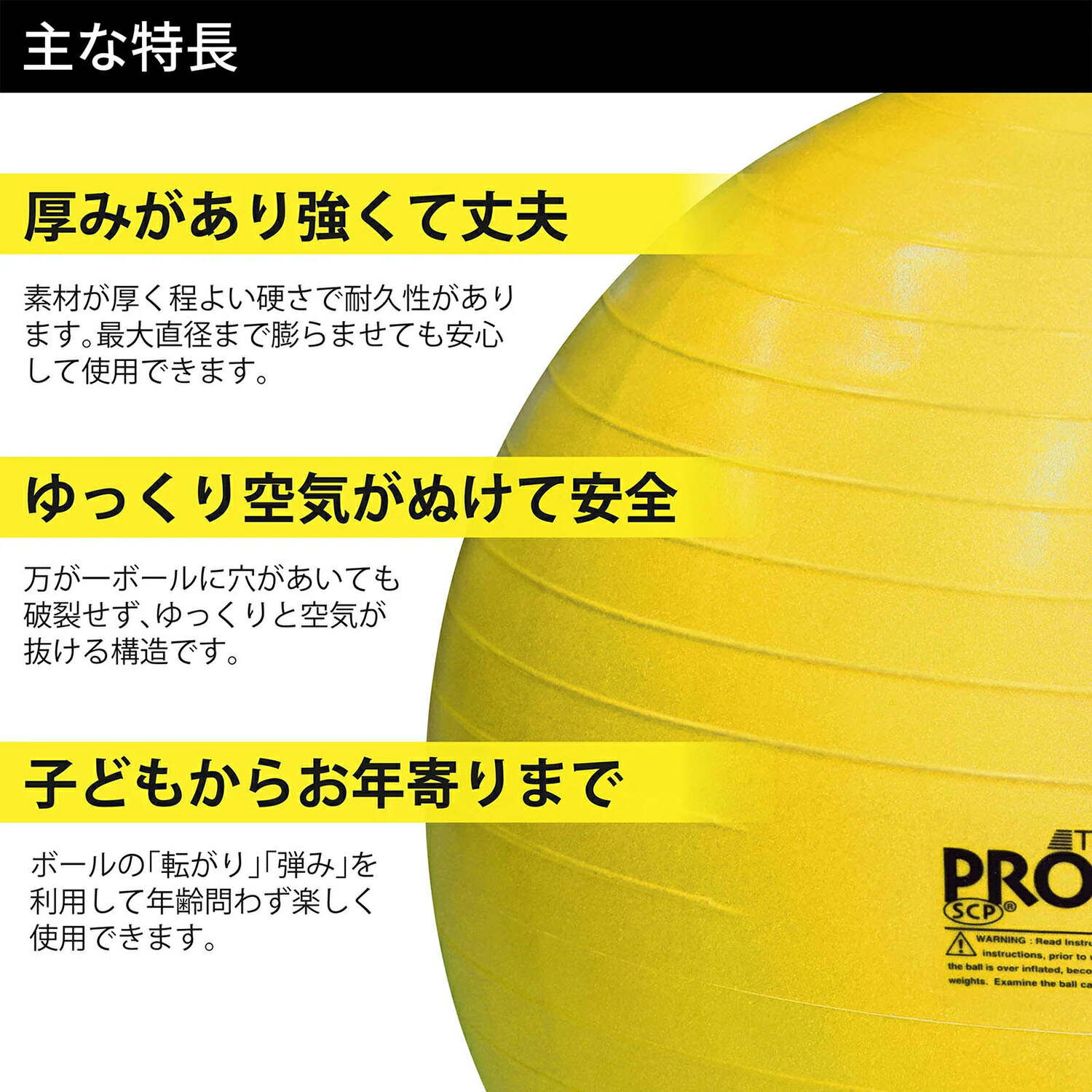 お気に入り セラバンド Therband エクササイズボール 最大直径75cm バランスボール ボール トレーニング 筋トレ 体幹 リハビリ ストレッチsds75 Qdtek Vn