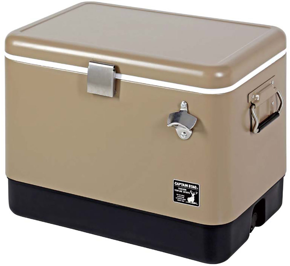 キャプテンスタッグ CAPTAIN STAG アウトドア スチールフォームクーラー51L カーキ 保冷 キャンプ BBQ 熱中症対策 防災 停電対策 防災グッズ 緊急 災害対策 台風対策 クーラーボックス 保冷 UE0080