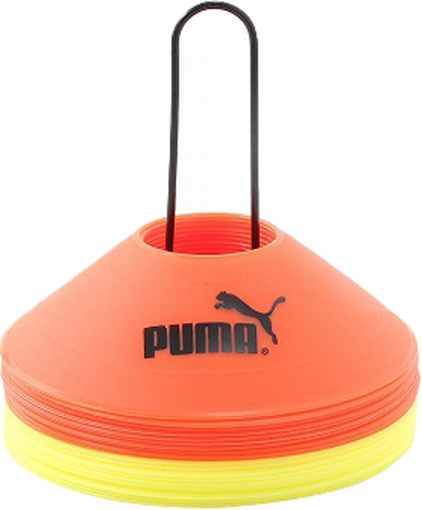 【20日はポイント全10倍】 プーマ PUMA サッカー マーカー 20枚セット トレーニング 練習 チーム 部活 ホルダー付き 部活 クラブ活動 サークル 体力強化 筋トレ 自主トレ 体力づくり 筋力アップ 052825 01
