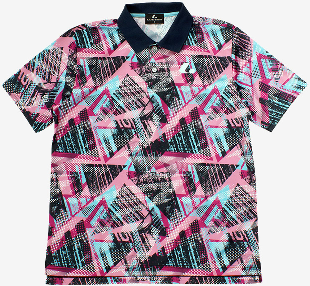 【20日はポイント全10倍】 ルーセント LUCENT テニス Uni ゲームシャツ ハーフスリーブ 半袖シャツ Tシャツ トップス ウェア 卓球 テニス バドミントン 襟付き ポリエステル 吸汗 速乾 ランニング ジム XLP8571