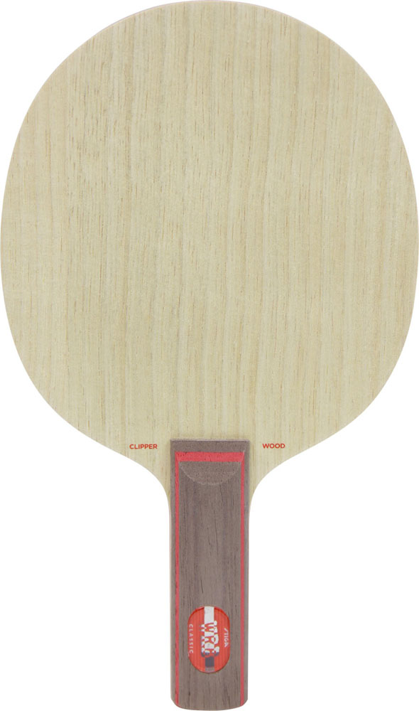 【19日20時から！ポイント15倍！】 スティガ STIGA 卓球 シェークラケット CLIPPER WOOD WRB クリッパーウッド ストレート オフェンシブ 7枚合板 木材 グリップ JTTA 日本卓球協会 公認 部活動 202037｜スポーツヒーローズ