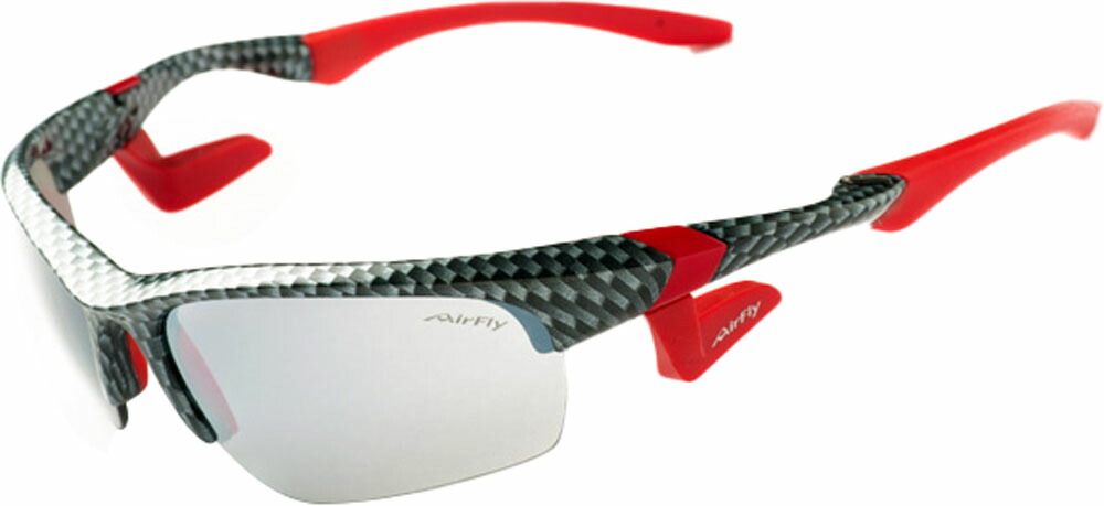 エアフライ Airfly 鼻パッドのないスポーツサングラス AF-101 C-6 CARBON STYLE カーボン調 メガネ 熱中症対策 フィット 軽量 くもりにくい 鼻骨 眼鏡 AF101C6