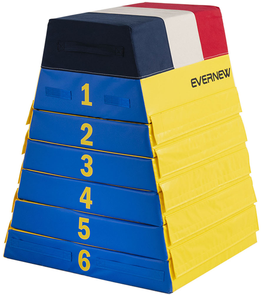 【マラソン期間ポイントアップ実施中!】 エバニュー EVERNEW 【メーカー直送品】 フォームとび箱小型6段 学校体育 体育 部活 授業 クラブ チーム 滑り止め付 取っ手付き EKF337|スポーツヒーローズ