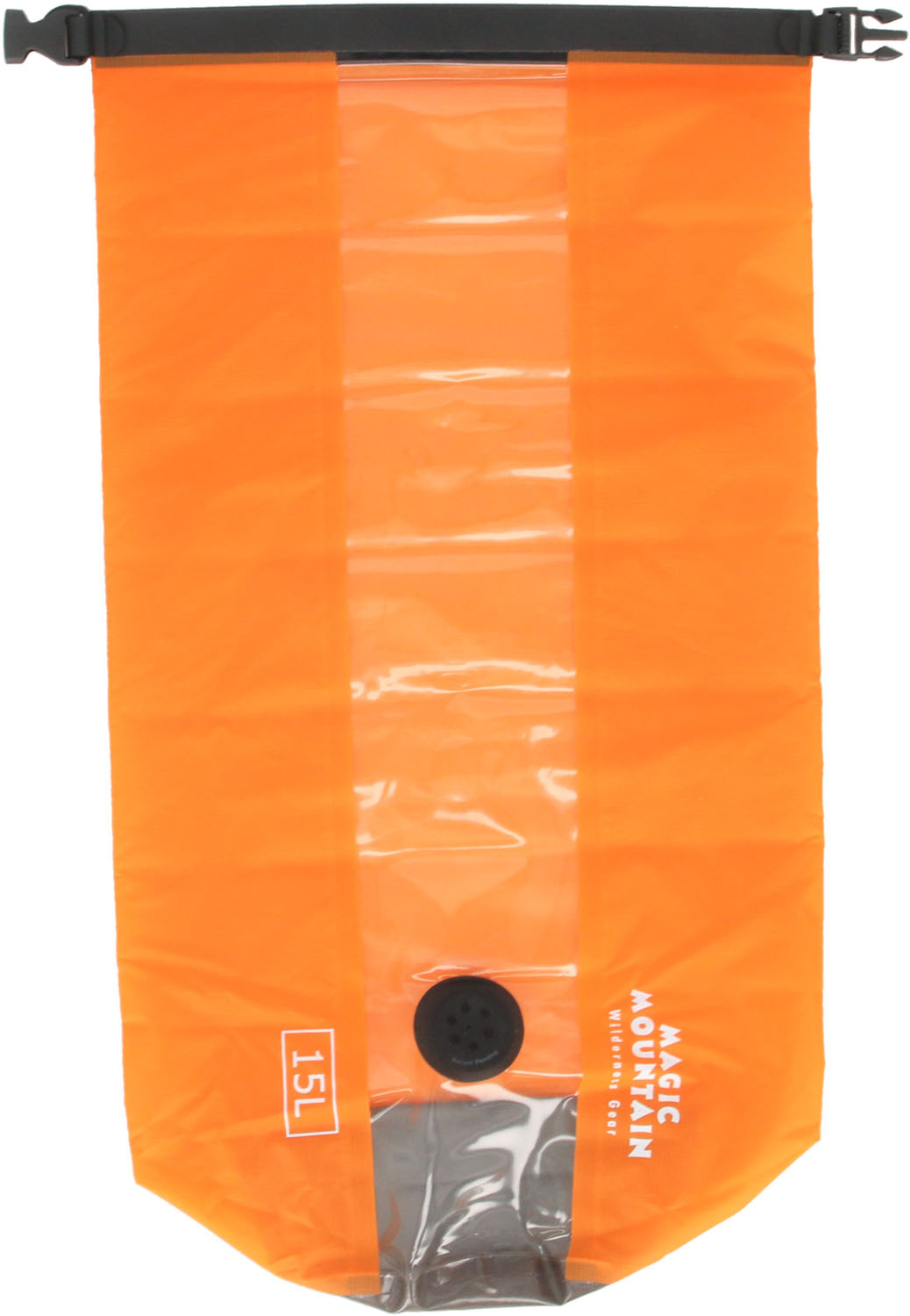 【20日はポイント全10倍】 マジックマウンテン MAGIC MOUNTAIN アウトドア コンプレスドライバッグ15L 丸底型 防水バッグ 防水ケース 圧縮袋 圧縮バッグ コンプレッション 水遊び 海 川 ビーチ プール キャンプ フィッシング 登山 MMCPDB15L ORG