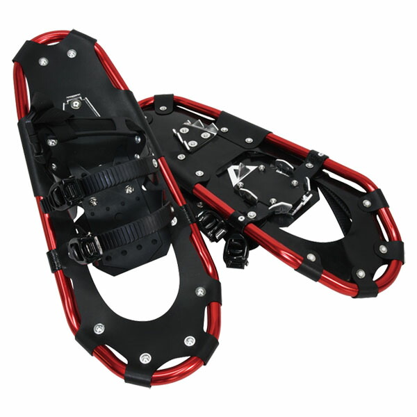 【10日までポイントアップ】 ベルモント belmont アウトドア アルミスノーシュー M RD 収納袋付 BS078