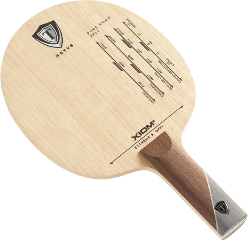 【18日はポイント全10倍】 エクシオン XIOM 卓球 エクストリームS EXTREME S 攻撃用シェークラケット ST ストレート シェークハンド 7枚合板 スピード ハード スポーツ 部活 試合 体育 20703