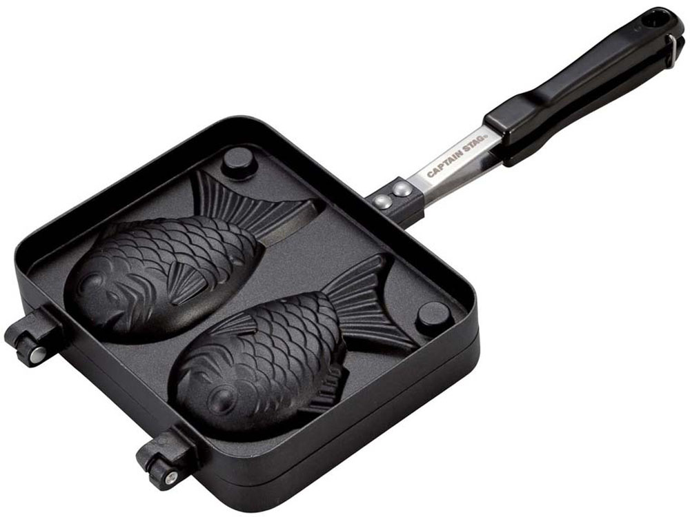 【10日までポイントアップ】 キャプテンスタッグ CAPTAIN STAG アウトドア キャストアルミ たい焼き器 たい焼き タイヤキ 鉄板 グリル 調理 アレンジ料理 簡単調理 キャンプ レジャー お家クッキング 親子料理 UG3089