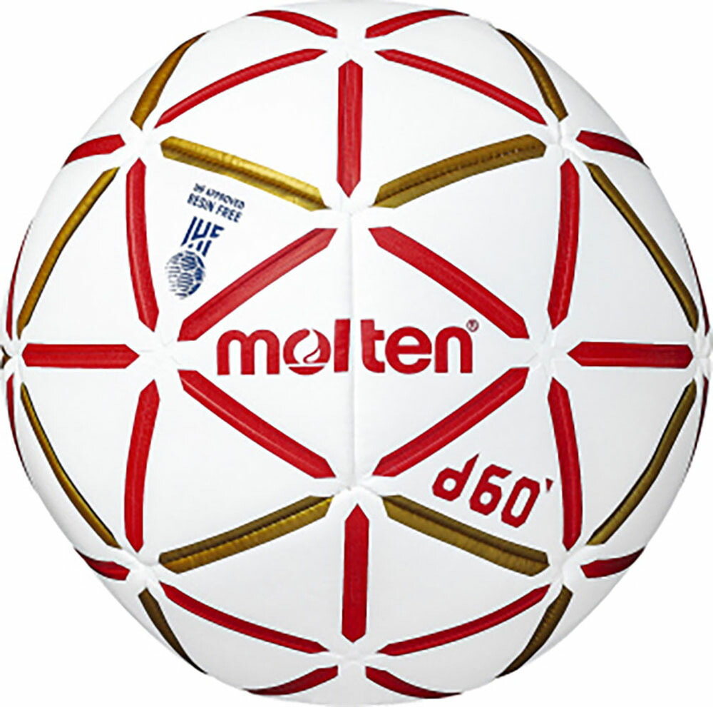 【18日はポイント10倍】 モルテン molten ハンドボール 検定球 屋内用 ハンドボール2号球 d60 ホワイト レッド 中学生 部活 女子ハンド 体力テスト 練習 試合 体づくり ハンドボール投げ H2D4000RW画像