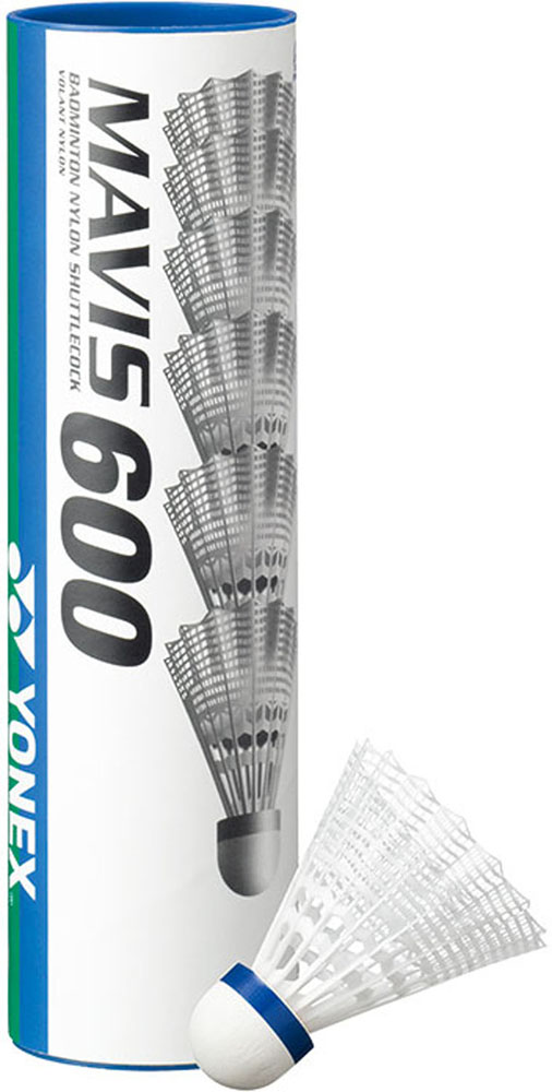 ヨネックス（YONEX）バドミントン ナイロンシャトルコック メイビス600 1筒6個入り M-600P
