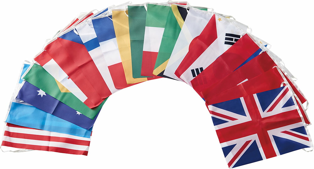 ダンノ DANNO 万国旗20 横柄20枚1組 運動会 体育祭 飾りつけ