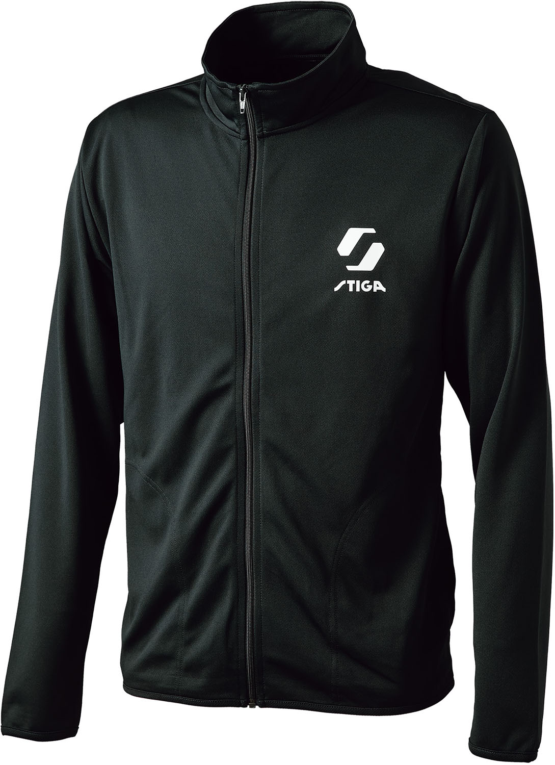 【18日はポイント全10倍】 スティガ STIGA 卓球 STIGA ドライジップジャケット JP-I ブラック SS 1840300103