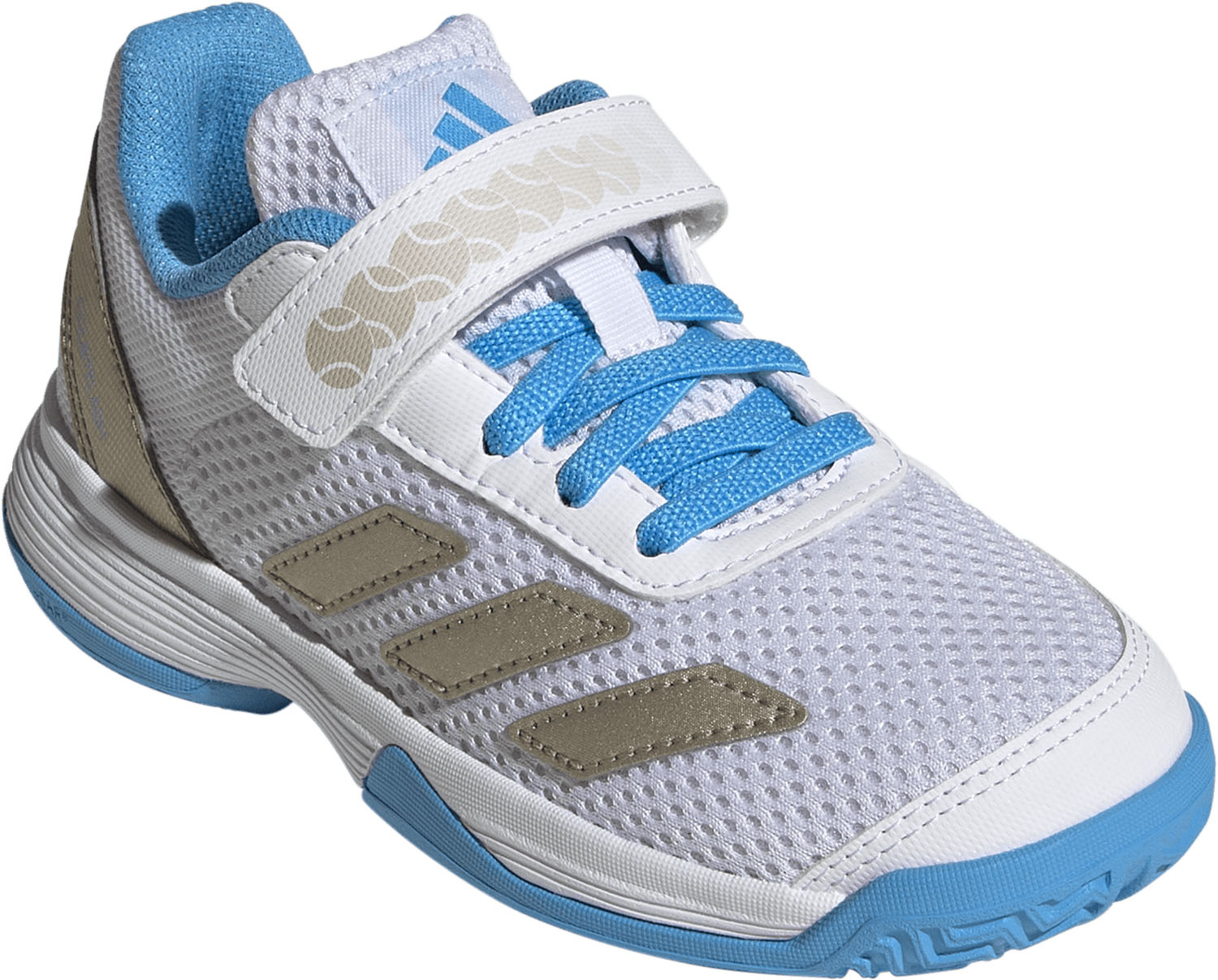【14日20時からMAX4,000円OFF＆P15倍】 アディダス adidas テニス コートフラッシュ フックアンドループ テニスシューズ キッズ ジュニア 子供 オールコート 初心者 軽量 耐久性 面ファスナー式ストラップ レギュラーフィット JP6686