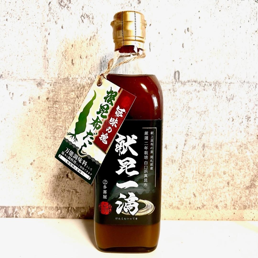 高級真昆布希釈だし500ml×12献上昆布尾札部白口浜真昆布献昆一滴(根昆布だし)函館市マルジョウ多喜屋産地直送送料無料【まとめ買い】