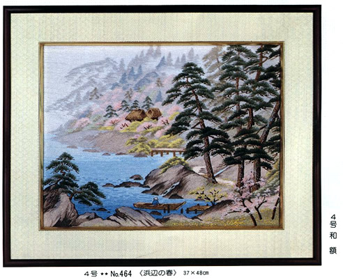 楽天市場】東京文化刺繍キット No462 山の春（4号） : ビワミンと文化