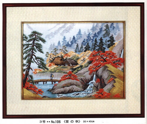 楽天市場】東京文化刺繍キット No462 山の春（4号） : ビワミン