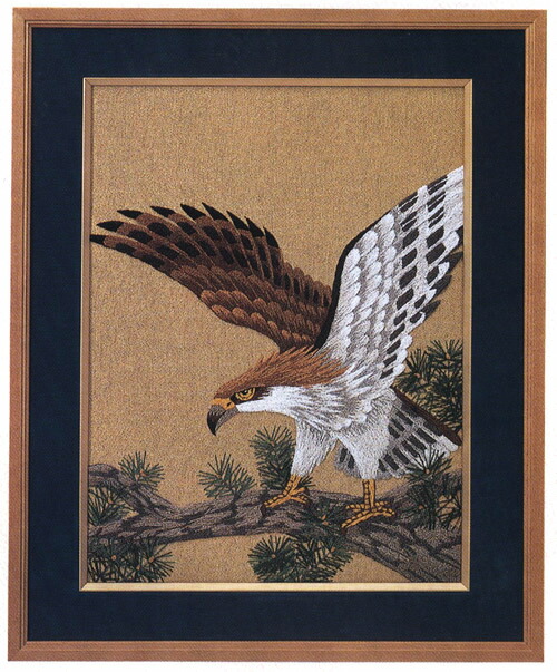 楽天市場】東京文化刺繍キット251「尾長どり」(6号) : ビワミンと文化